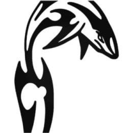 Tribal Shark Stickers – Marine Predator Decals (2-Pack)