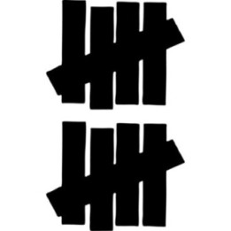 Undefeated UNDFTD Five Strike Stickers – Decals (2-Pack)