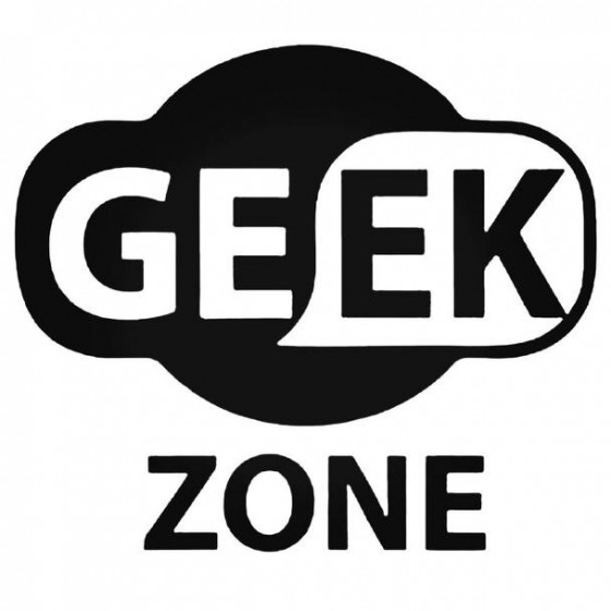 Geek Zone Decal Sticker