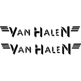 Van Halen Stickers – Eddie Van Halen Band Logo Decals (2-Pack)