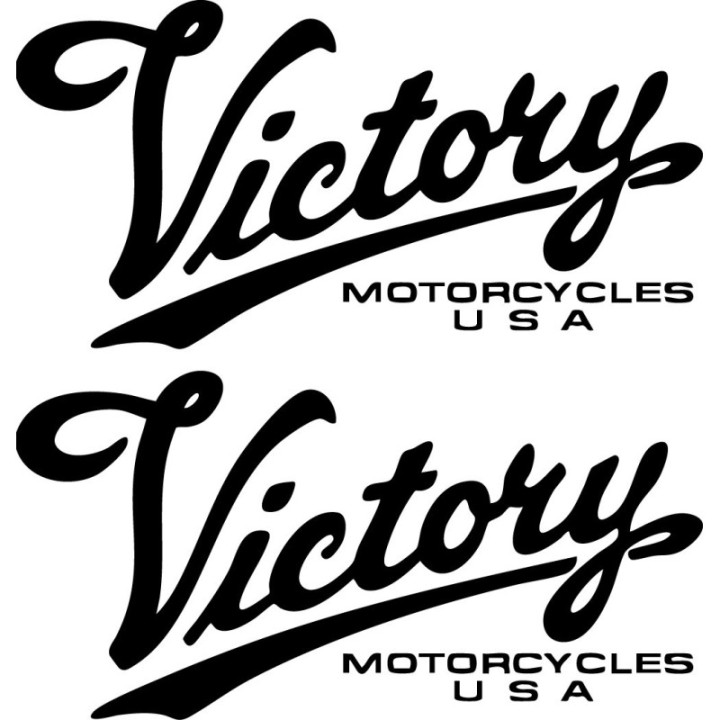 Victory Motorcycles USA Stickers – Cross Country Vegas Magnum Decals (2-Pack)