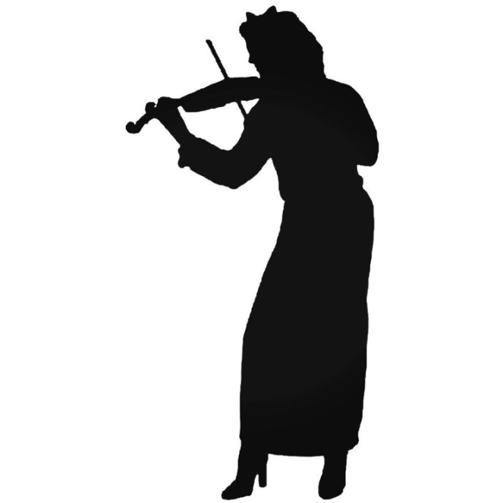 Violin Player Stickers – Violinist Music Decals (2-Pack)