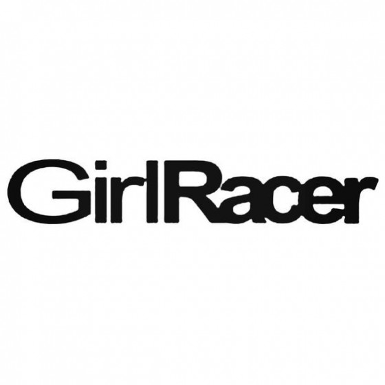 Girl Racer Sticker