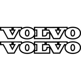 Volvo Contour Text Stickers – XC60 XC90 S60 V90 Car Decals (2-Pack)