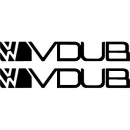VW Vdub 2 Stickers – Golf GTI T5 Dub Scene Vinyl Decals (2-Pack)