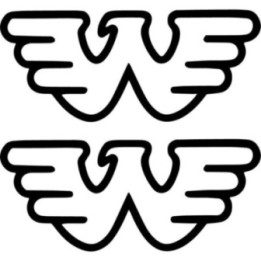 Waylon Jennings Flying W Stickers – Outlaw Country (2-Pack)
