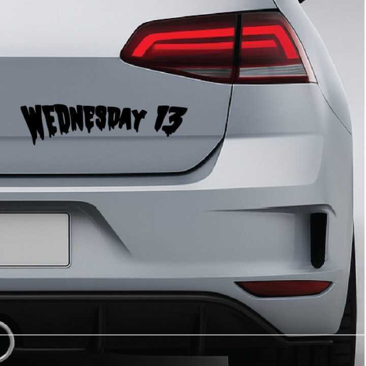 Wednesday 13 Stickers – Horror Punk Band Decals (2-Pack)