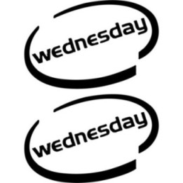 Wednesday Intel Parody Stickers – Funny Oval Decals (2-Pack)