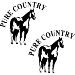 Pure Country Horse Stickers – Western Decals (2-Pack)