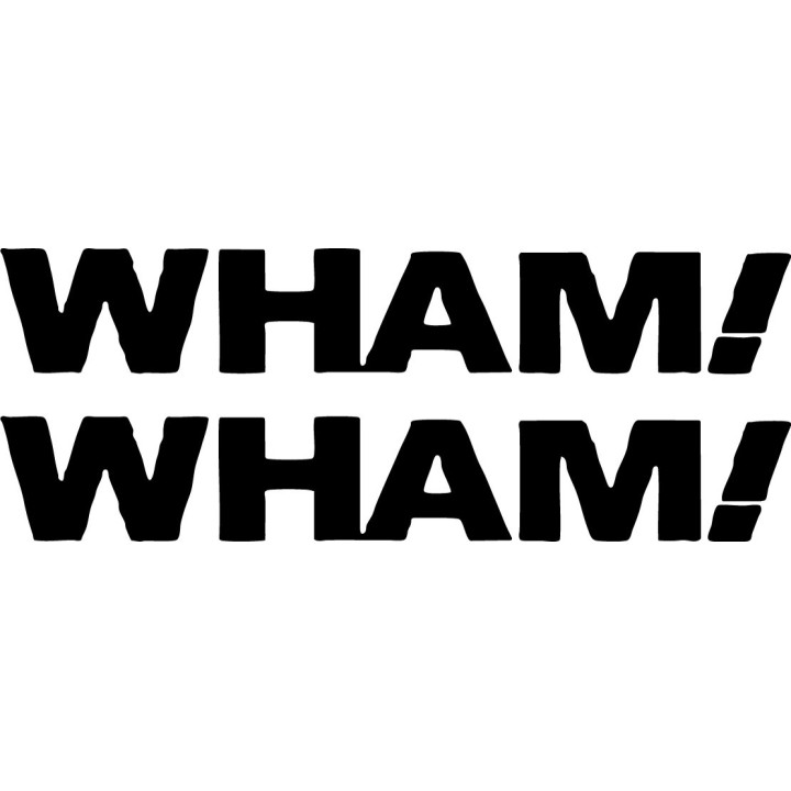 Wham! Stickers – George Michael 80s Music Decals (2-Pack)