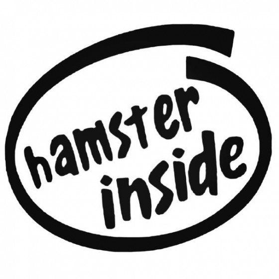 Hamster Inside Sticker