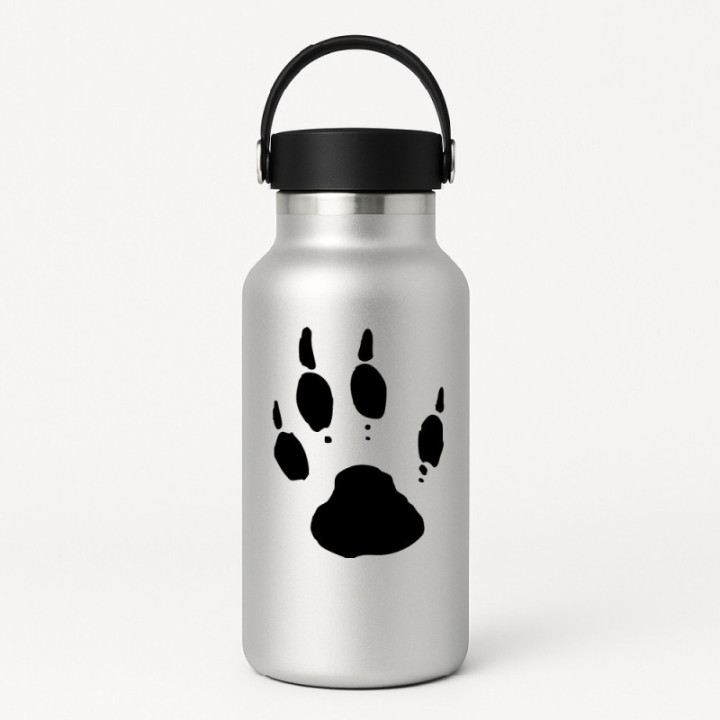 Buy Woodchuck Paw Print Tracks Decal Sticker Online