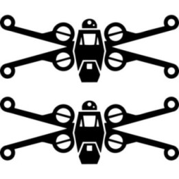 X-Wing Fighter Stickers – Star Wars Decals (2-Pack)