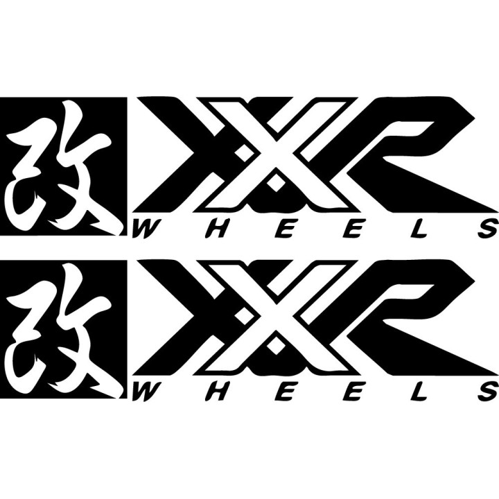 XXR Wheels Stickers – JDM Stance Aftermarket Alloy Decals (2-Pack)