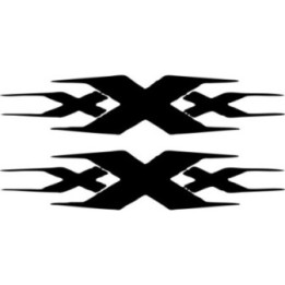 xXx Triple X Stickers – Action Movie Logo Decals (2-Pack)