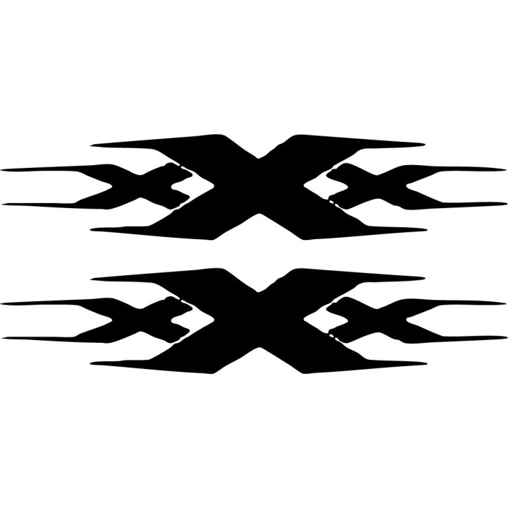 xXx Triple X Stickers – Action Movie Logo Decals (2-Pack)