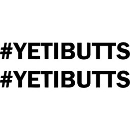 #YetiButts Stickers – Funny Outdoor Parody Decals (2-Pack)