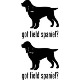 Field Spaniel Dog Stickers – Got Field Spaniel Gundog Decals (2-Pack)