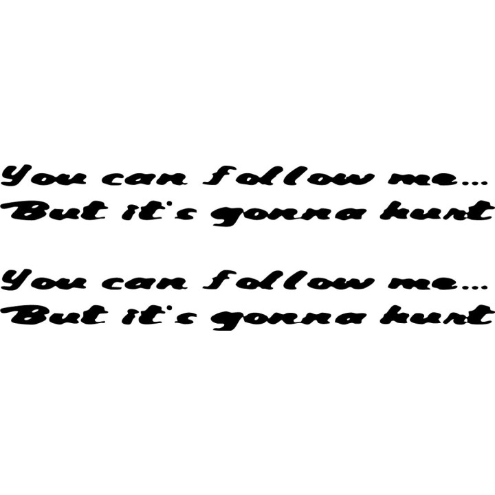 Buy You Can Follow Me But It039s Gonna Hurt Jeep Windshield Decal Sticker Online