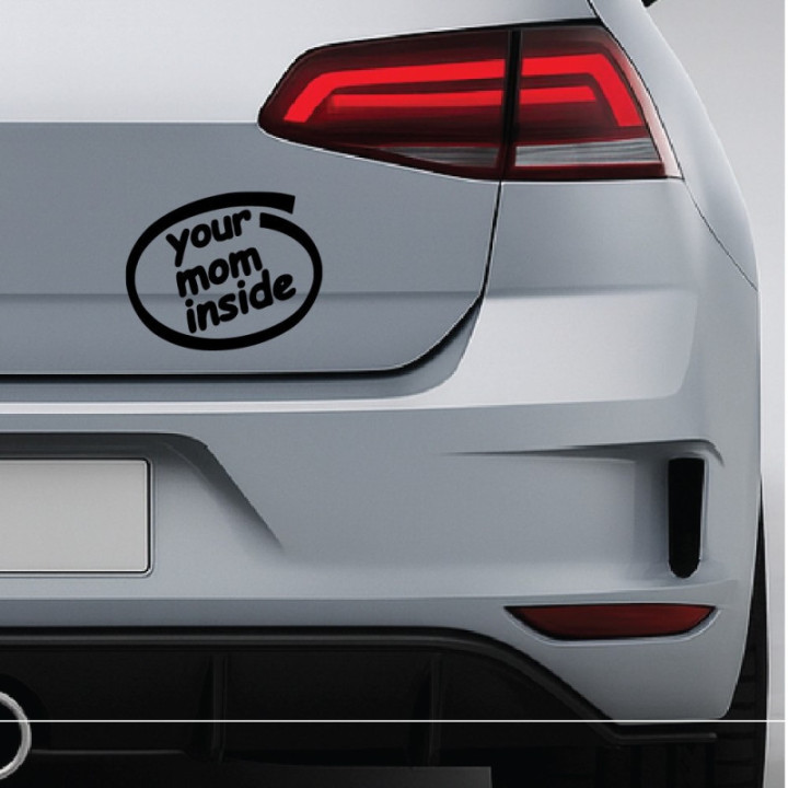 Buy Your Mom Inside Decal Sticker Online