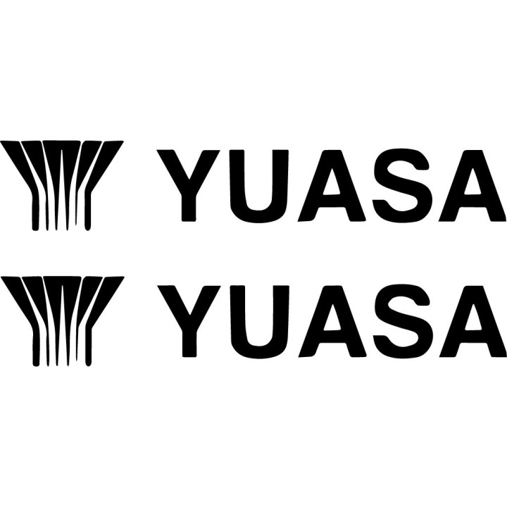 Yuasa Battery Stickers – Motorcycle AGM YTX YTZ Powersports Decals (2-Pack)