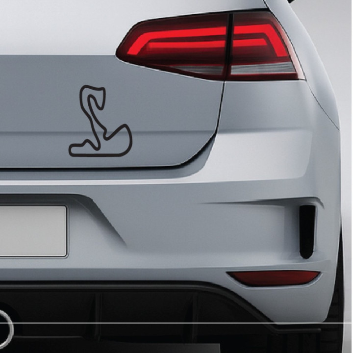 Buy Zandvoort Park Circuit Vinyl Decal Sticker Online