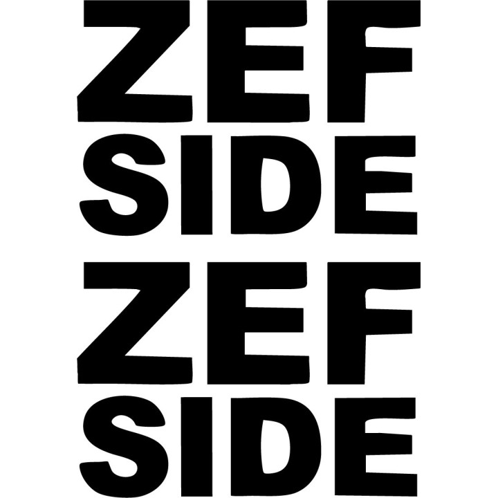 Zef Side Stickers – Die Antwoord Zef Culture Decals (2-Pack)