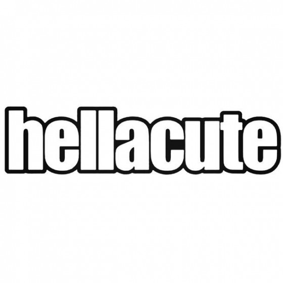 Hellacute Decal Sticker