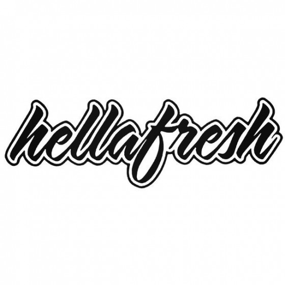 Hellafresh 1 Decal Sticker