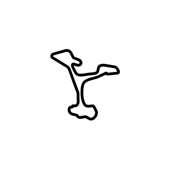 Ascari Race Resort Track Map Stickers – Circuit Decals (2-Pack)