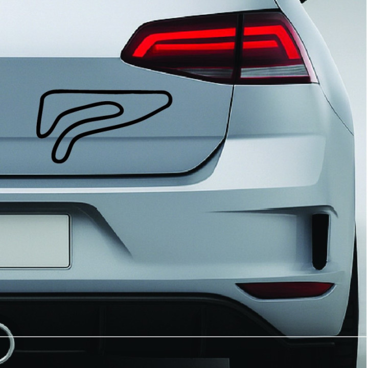 Athens Circuit Megara Stickers – Track Map Decals (2-Pack)