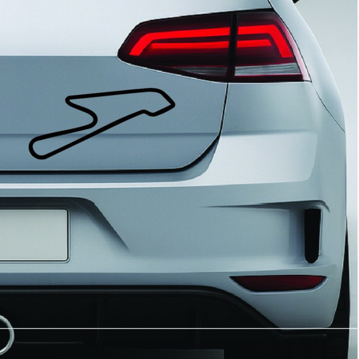 Bedford Autodrome North Circuit Stickers (2-Pack)