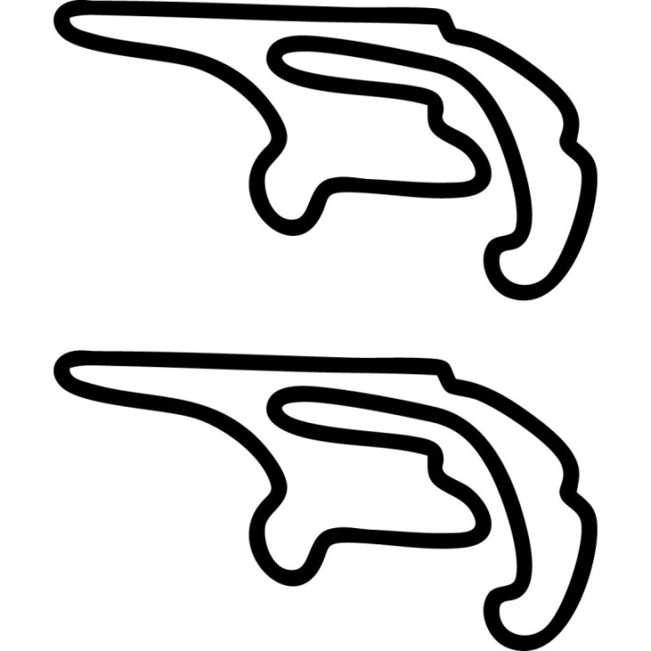 Chenevieres Circuit Stickers – French Motorsport Track Decals (2-Pack)