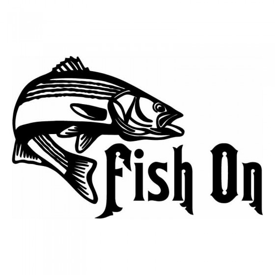 Fish On Fishing Vinyl Decal...