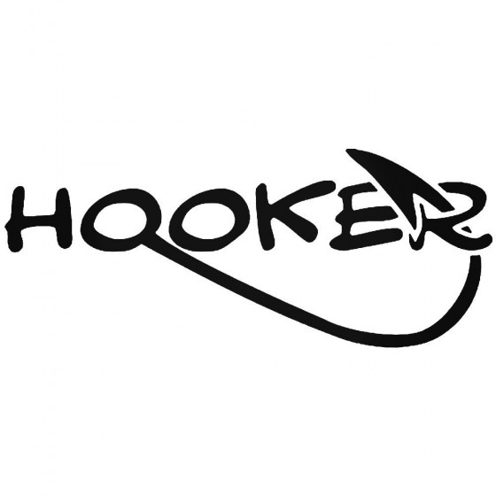 Hooker Fishing Vinyl Decal...