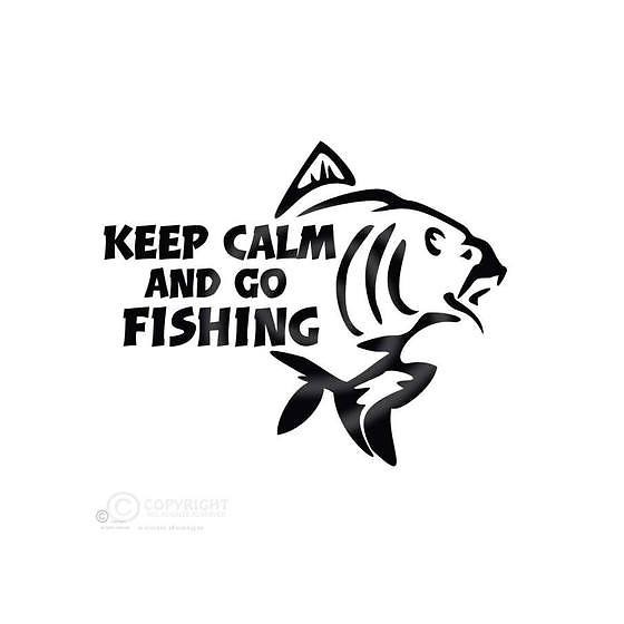 Keep Calm Go Fishing Vinyl...