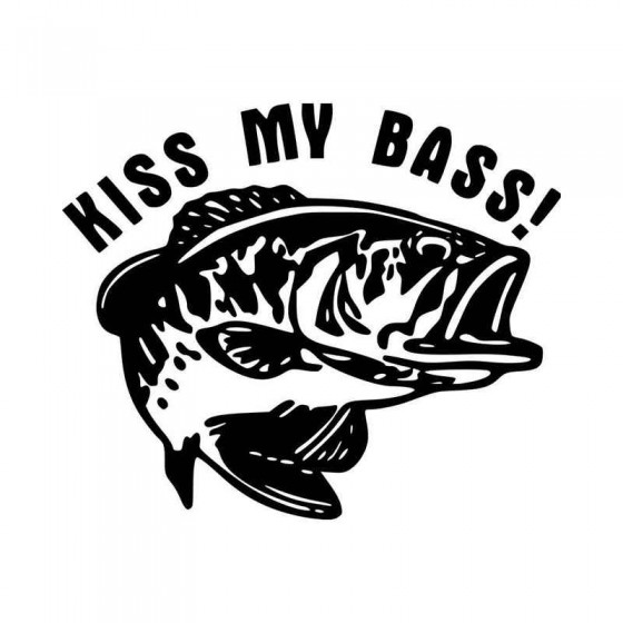 Kiss My Bass Fishing Vinyl...