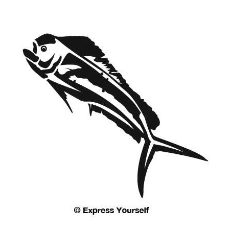 Mahi Mahi Vinyl Decal Sticker V4 - DecalsHouse