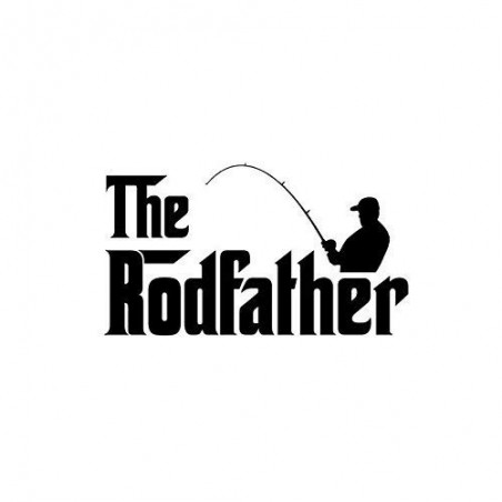 The Rodfather Fishing Vinyl Decal Sticker - DecalsHouse