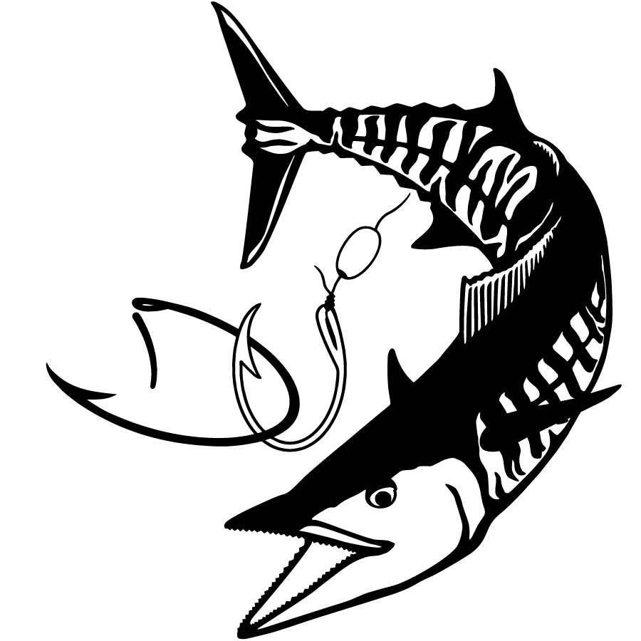 Wahoo Vinyl Decal Sticker V2 - DecalsHouse