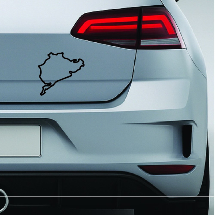 Nürburgring Stickers – Nordschleife Green Hell Circuit Decals (2-Pack)