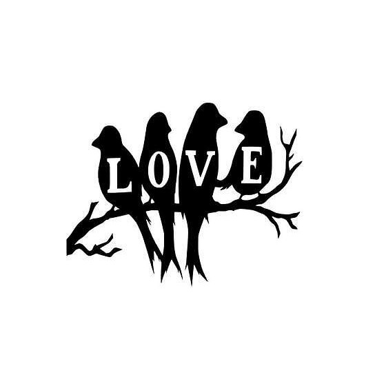 Love Bird Vinyl Decal Sticker