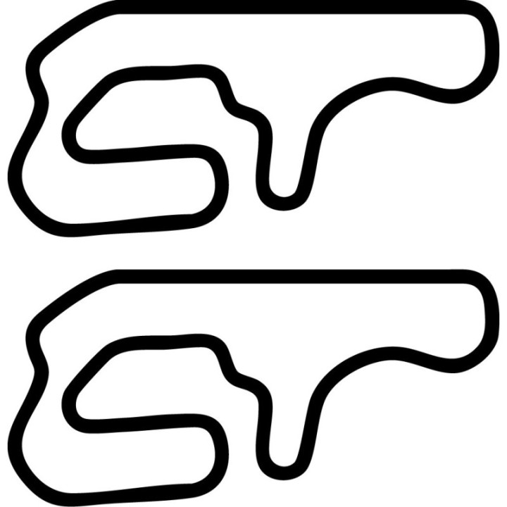 Serres Racing Circuit Stickers – Track Day Motorsport Decals (2-Pack)