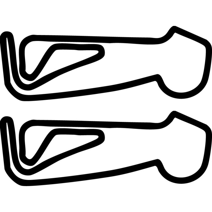 Snetterton 300 Circuit Stickers – BTCC BSB Track Decals (2-Pack)