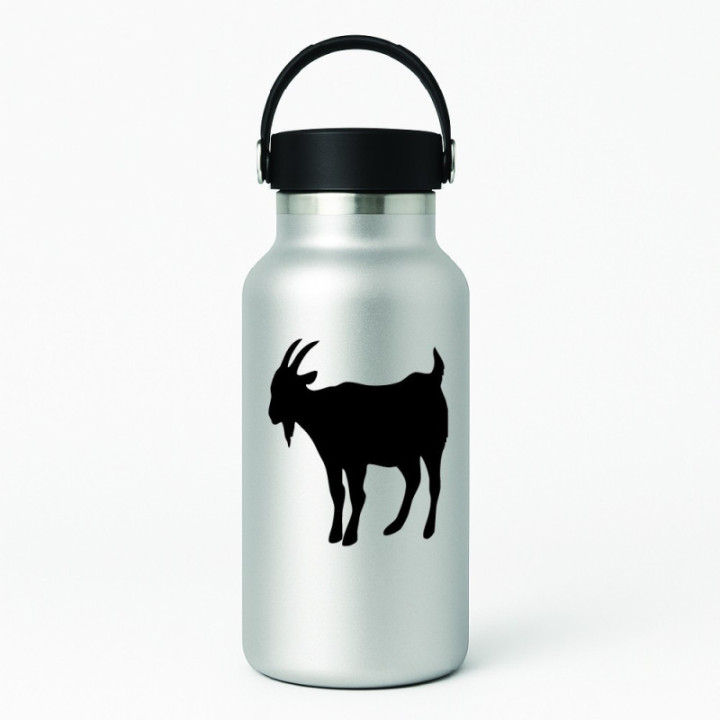 Goat Stickers – Farm Goat Silhouette Decals (2-Pack)