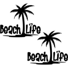 Buy Beach Life Die Cut Vinyl Decal Online