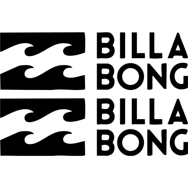 Billabong Blunt Stickers – Surf Lifestyle Van Surfboard Decals (2-Pack)