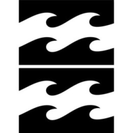Billabong Waves Surf Vinyl Sticker 2-Pack
