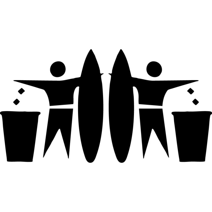 Buy Bin It Surfing Decal Sticker Online
