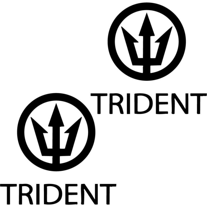 Buy Corporate Logo Trident Surf Style 2 Decal Online